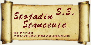 Stojadin Stančević vizit kartica